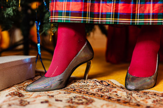 Vintage 80s Silver Holographic Heels